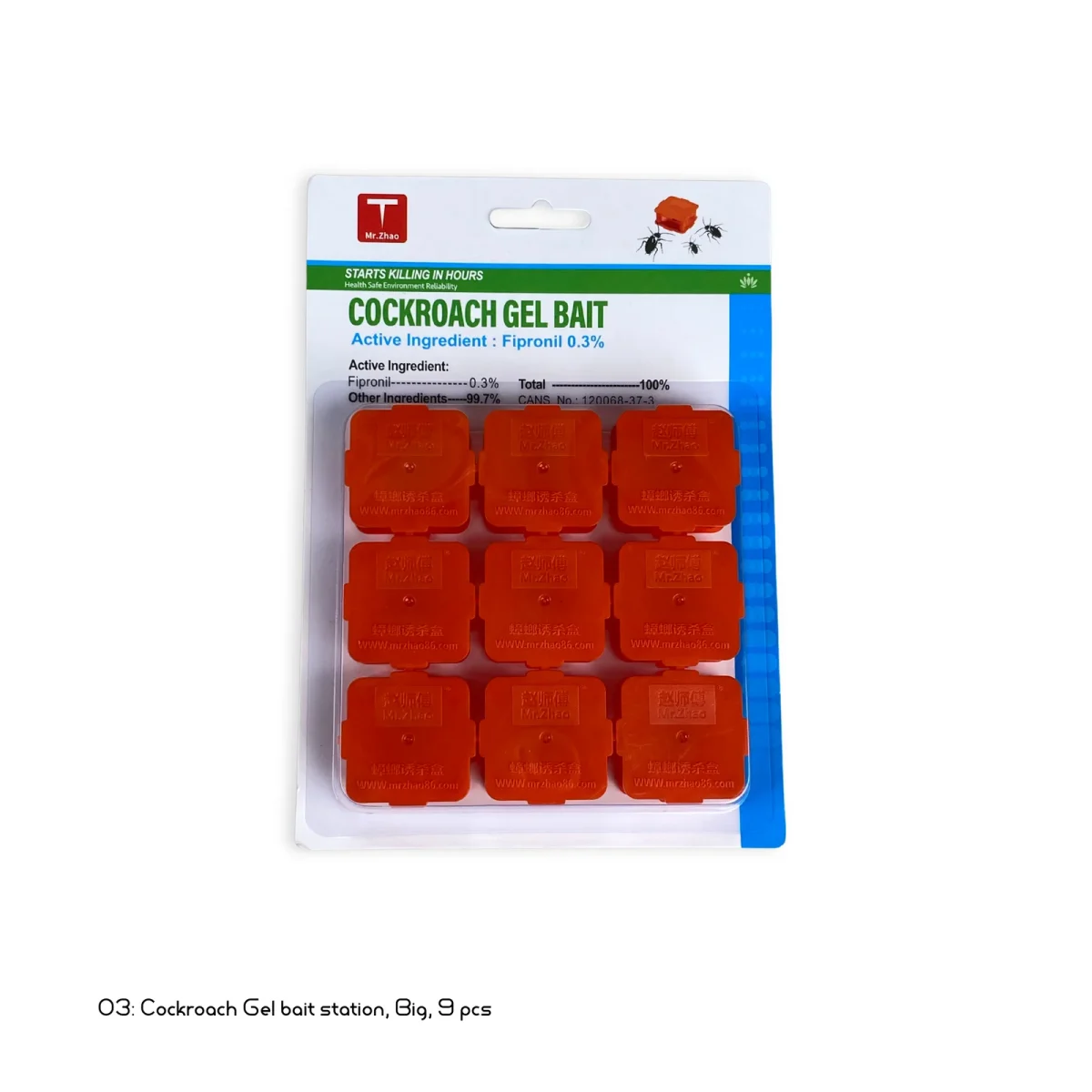 Cockroach Gel bait station Big 9 pcs